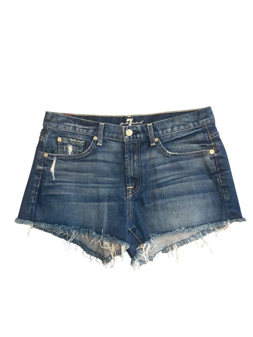 7 For All Mankind Denim Cutoff Shorts - Picture 2 of 4